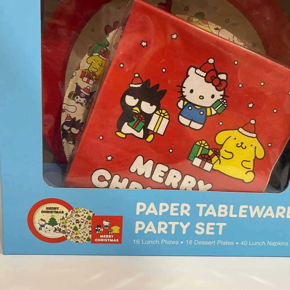 Hello Kitty And Friends Paper‎ Tableware Party Set Christmas Plates Napkins